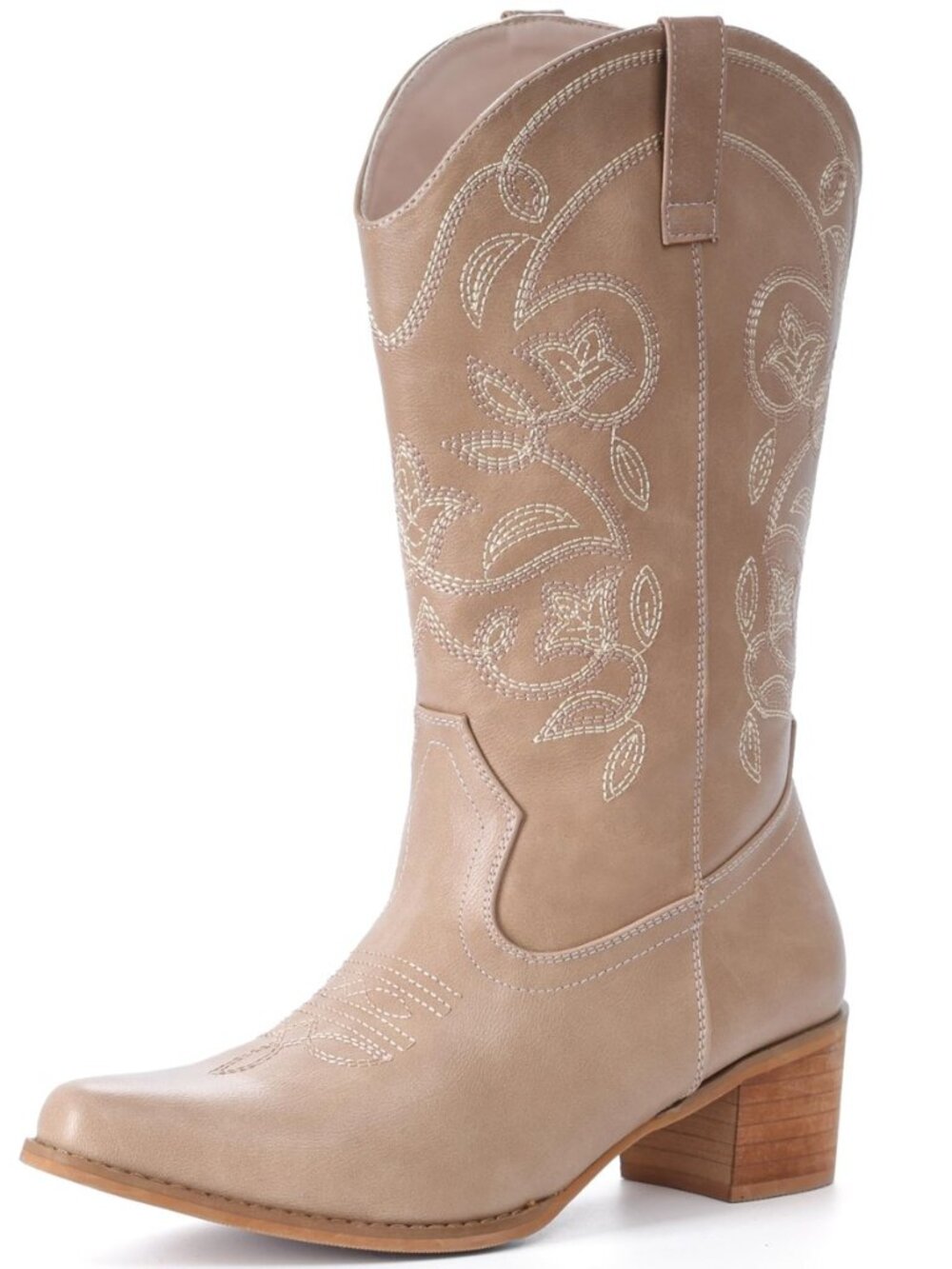Cowboy Boots For Women Wide Calf Pointy Toe Cowgirl Boots